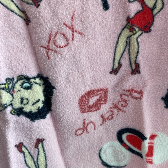 Betty Boop super cute and soft 100% cotton pj bottoms 2007 sz XL pink💗 - Picture 10 of 16